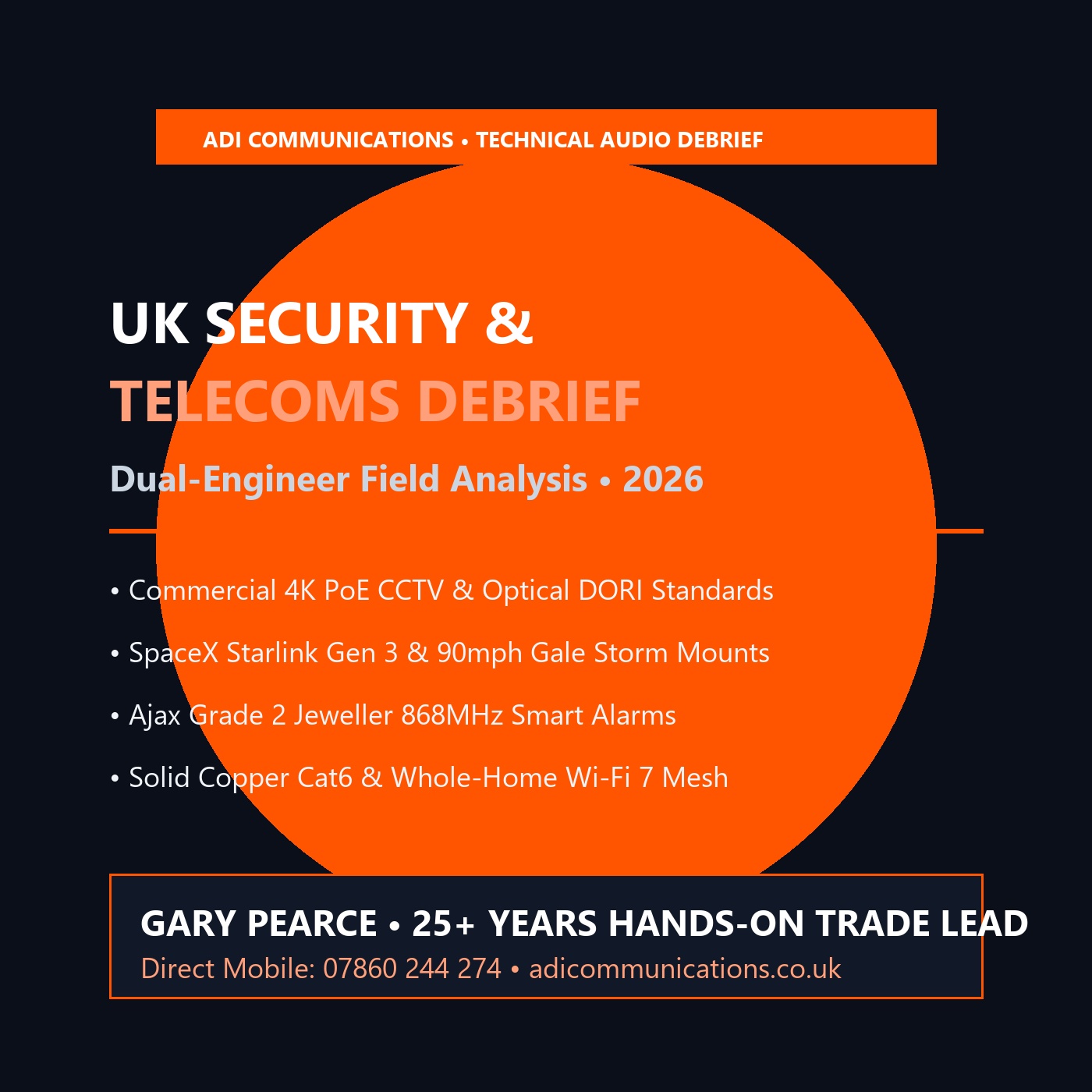 UK Security & Telecoms Engineering Debrief